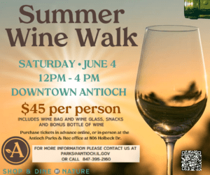 Summer Wine Walk @ Downtown Antioch