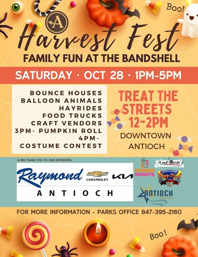 Antioch Harvest Fest Saturday, Oct 28, 2023 from 100pm to 500pm