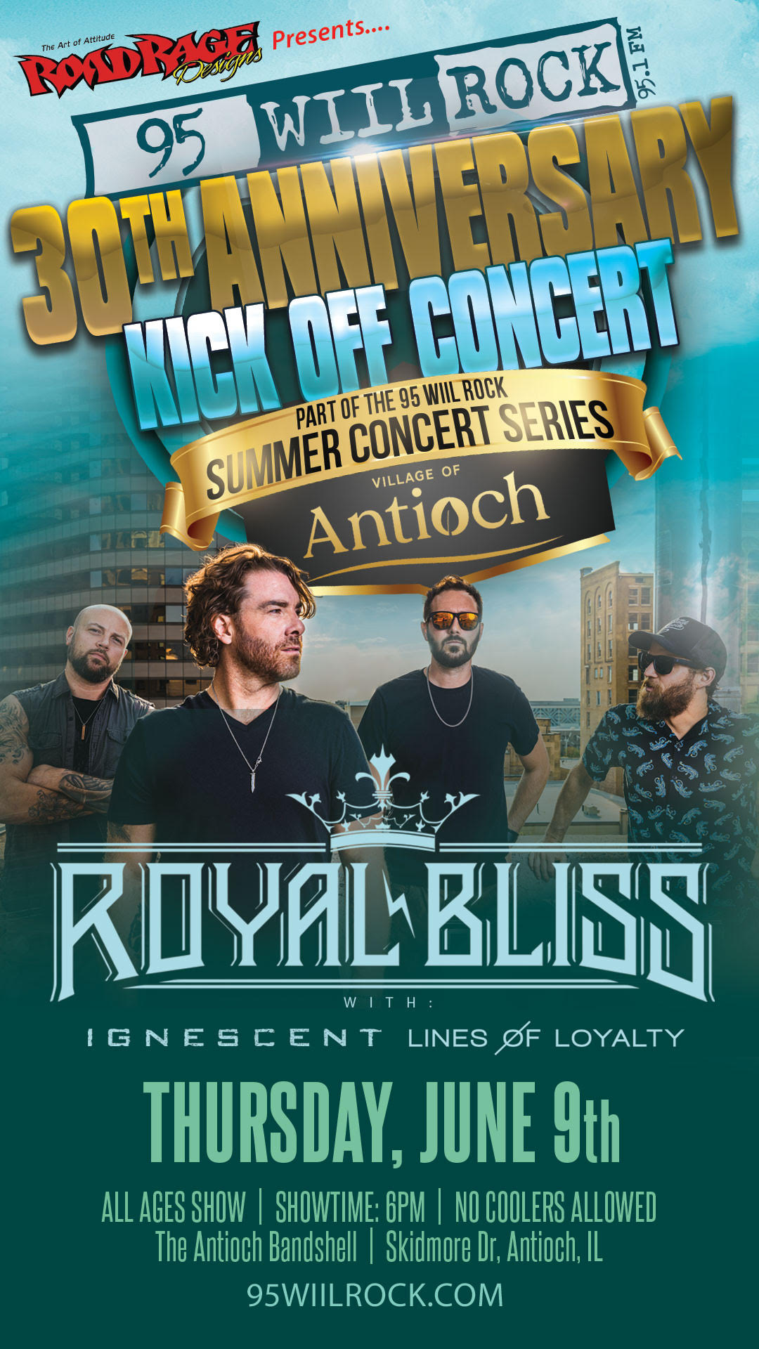 Thursday Night Concert Series kickoff with Royal Bliss Antioch, IL