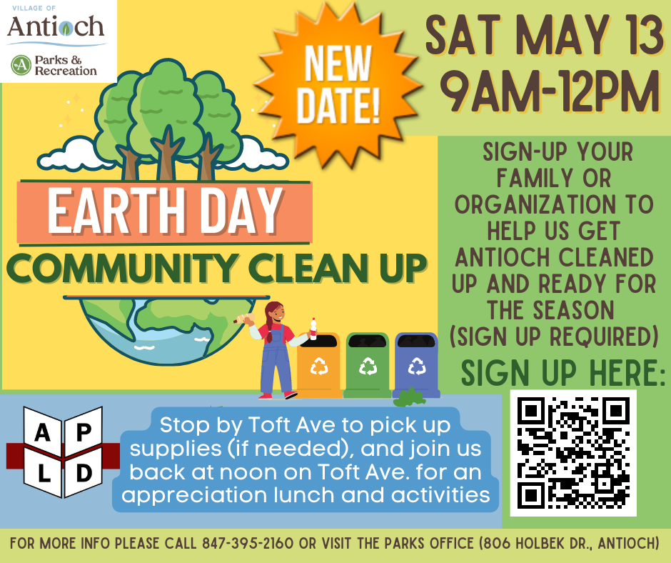 Rescheduled Earth Day Community Clean Up @ Various Parks