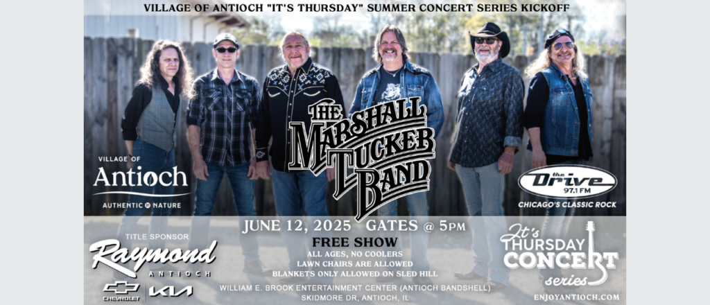 It's Thursday concert series kickoff with the Marshall Tucker Band @ William E. Brook Entertainment Center | Antioch | Illinois | United States